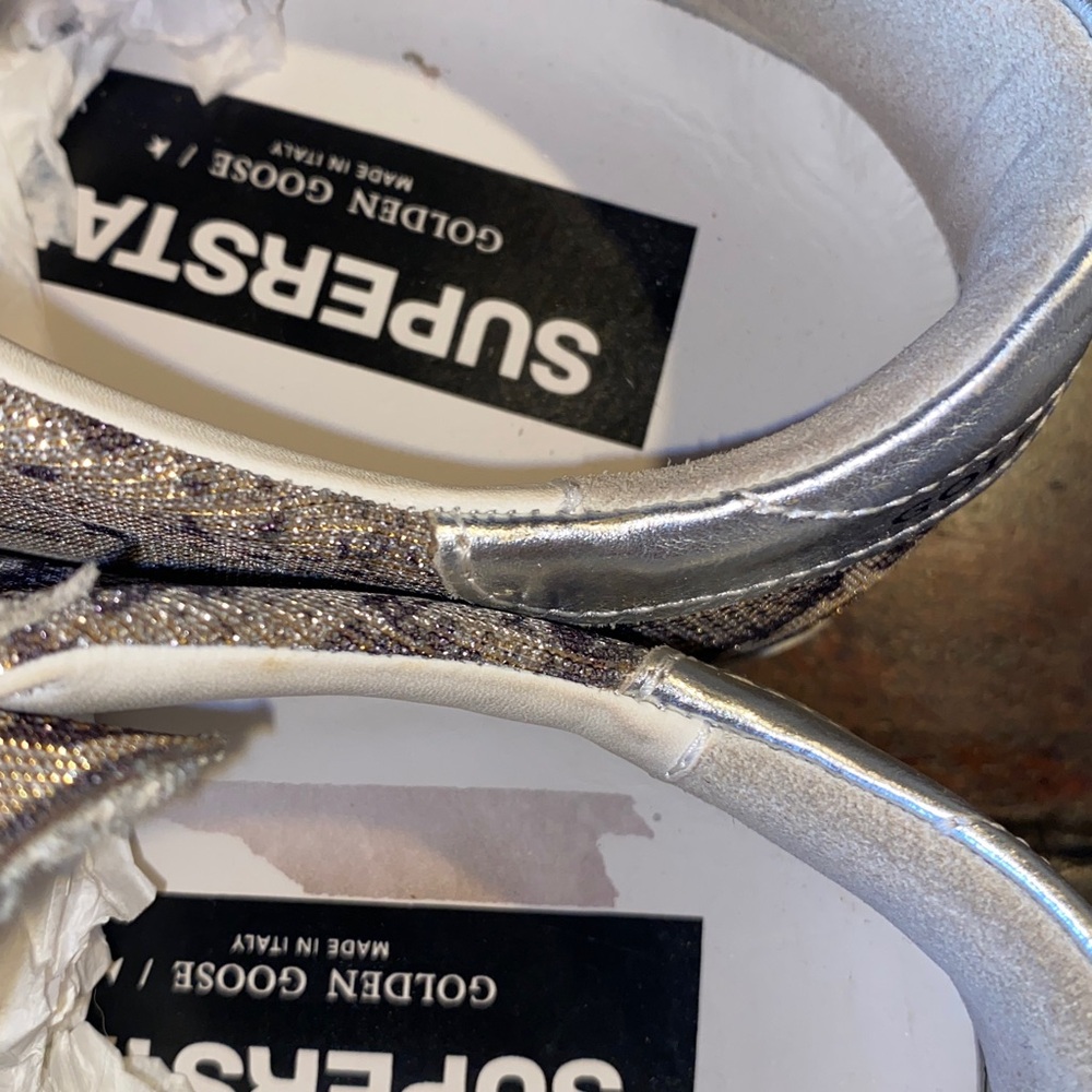 Golden Goose Superstar White  Snake skin toe-eur 38 - Picture 7 of 14